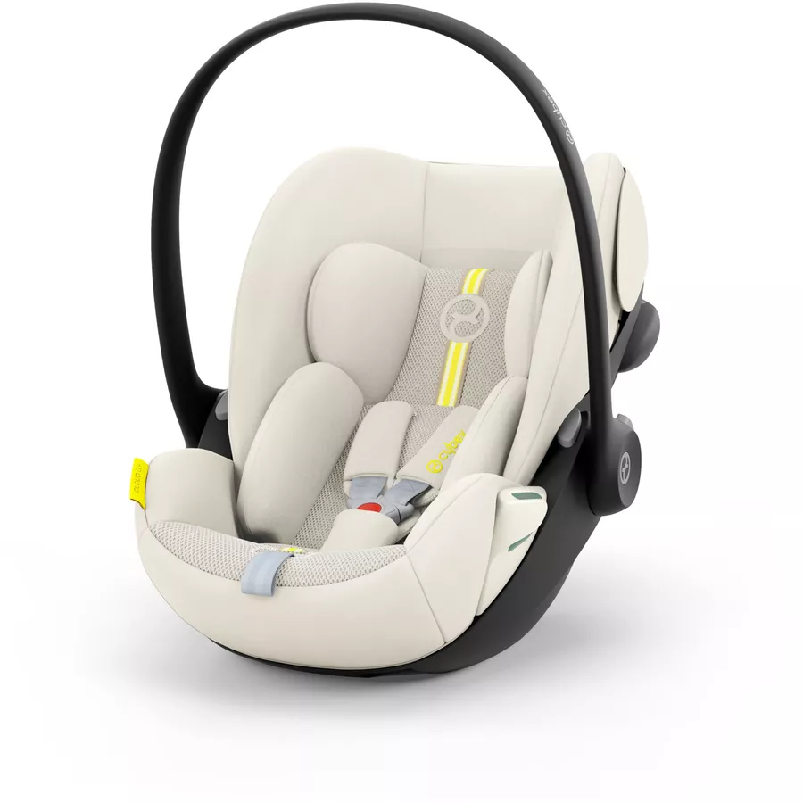 cybex GOLD Babyschale Cloud G i-Size Plus Seashell Beige Plus mit Basisstation Base G