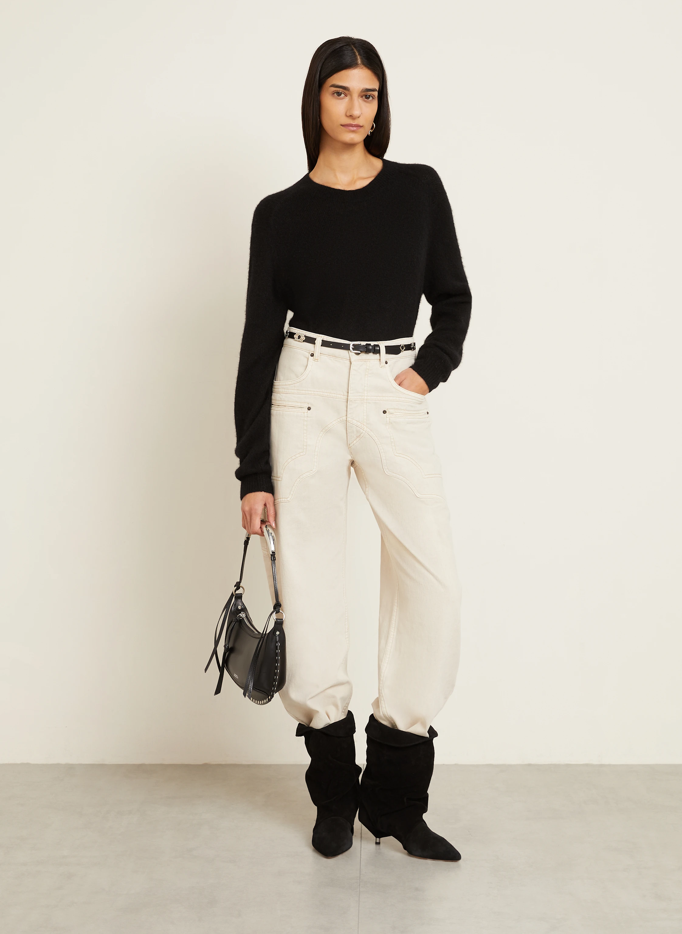 ISABEL MARANT Pullover LYLIA mit Seide und Alpaka