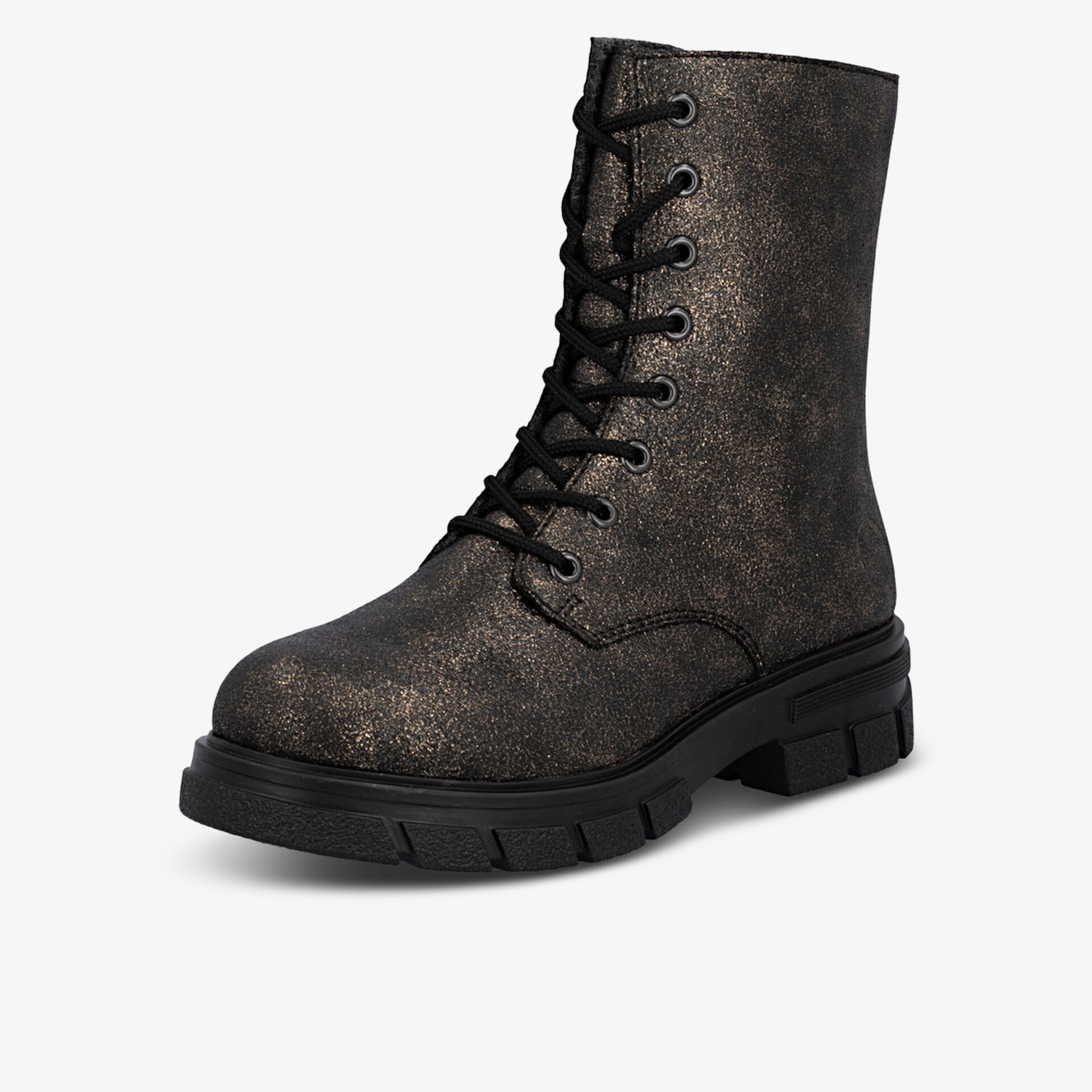 rieker Damen Schnürstiefeletten gold