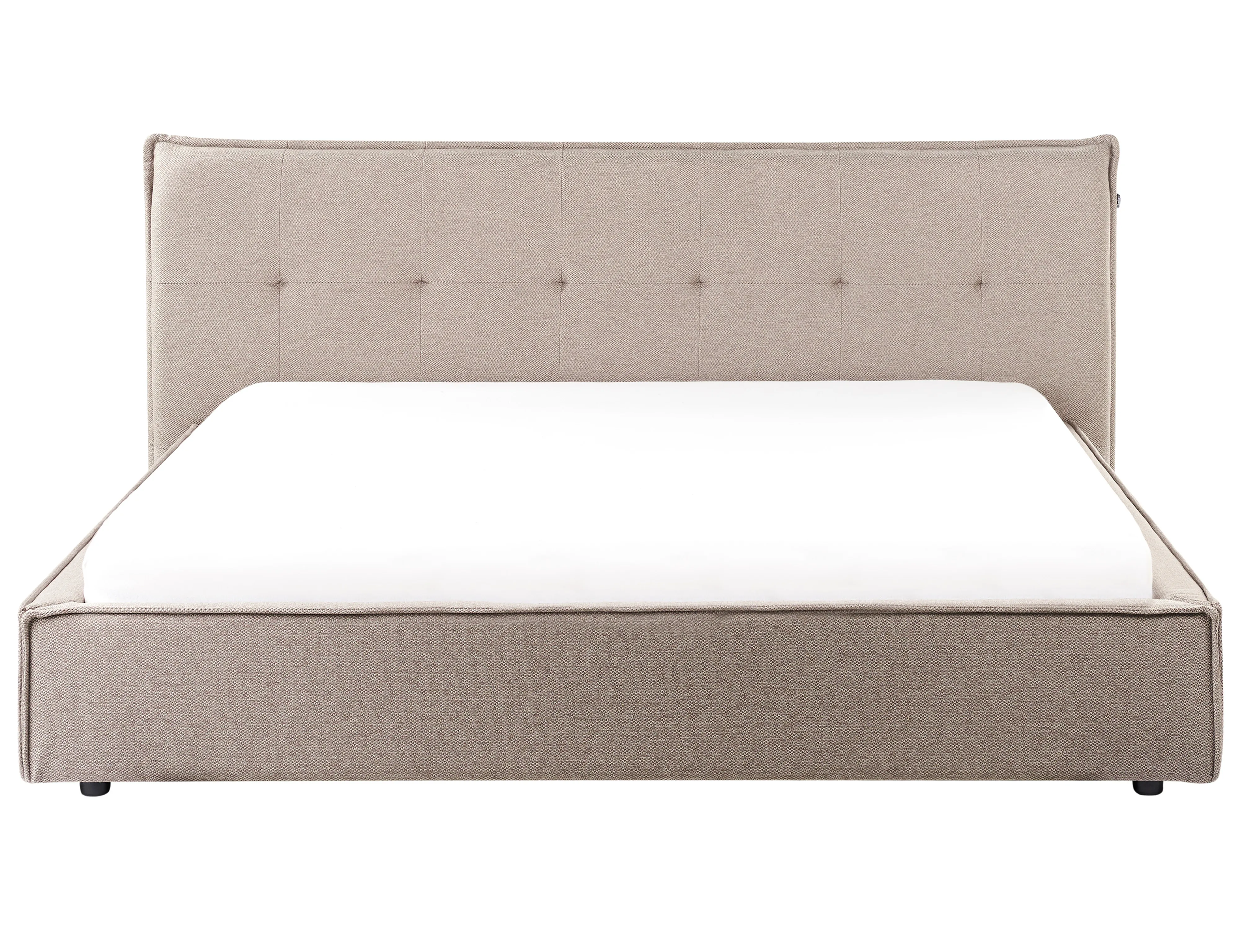 Bed Kunstlinnen LESTRE 180 x 200 cm Taupe