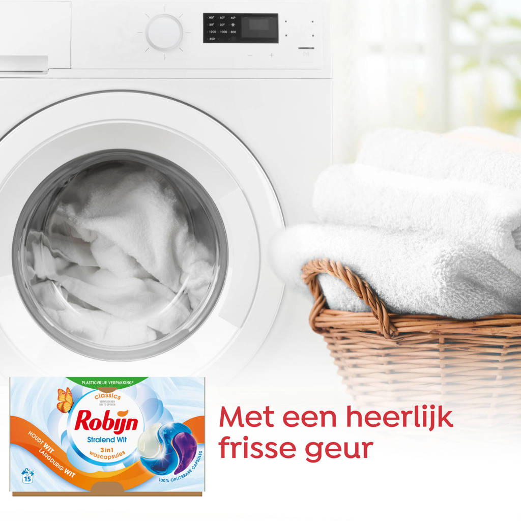 Lekker makkelijk3-in-1 wascapsules Stralend Wit - 4 x 15 wasbeurten - 60 wasbeurten