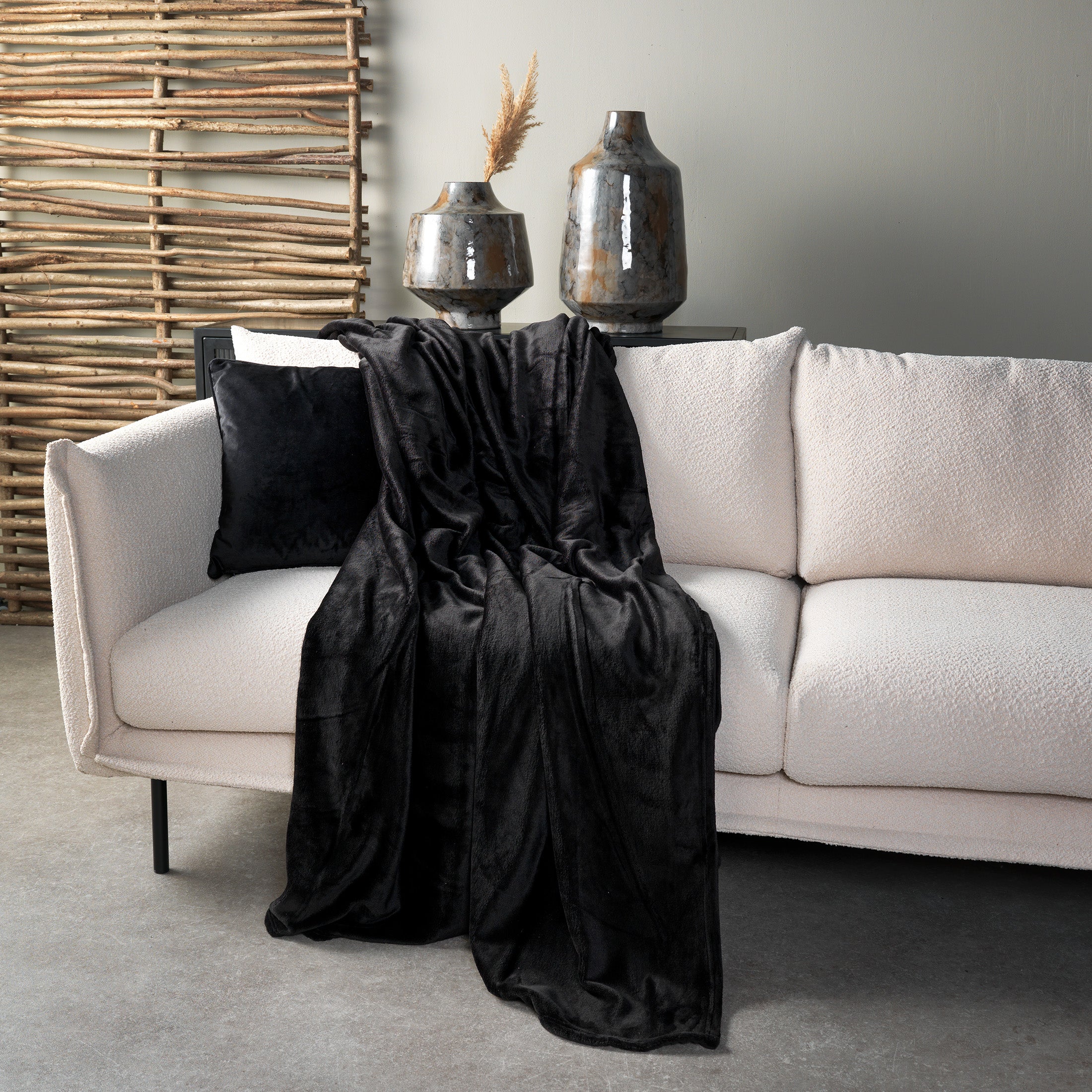 Dutch Decor plaid CHARLIE - 200x220 cm Raven