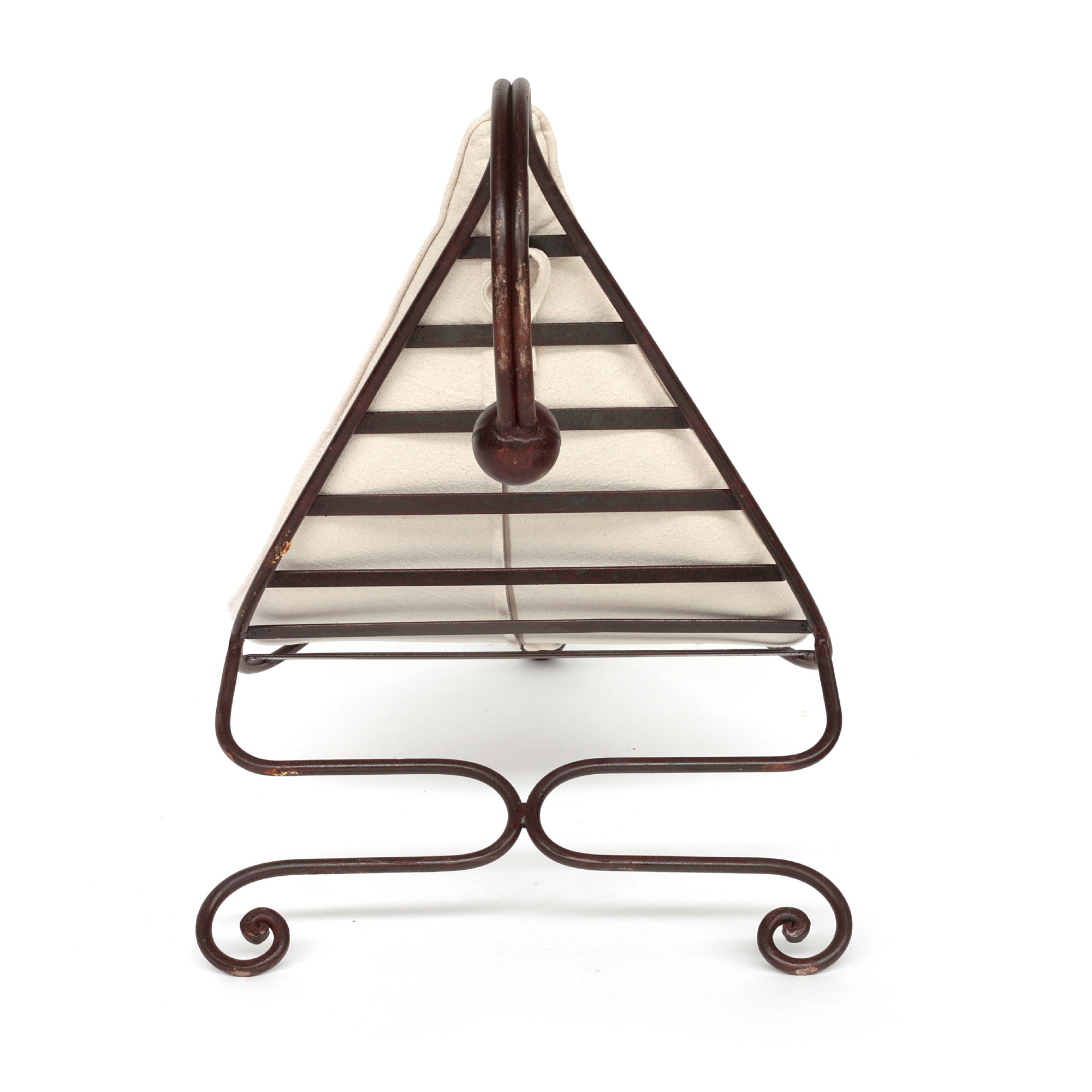 Lazy-Lounger 'Voile' mit Kissen, rostbraun, T 90 oder 116 cm, B 50 cm, H 96 oder 70 cm von fischer's lagerhaus