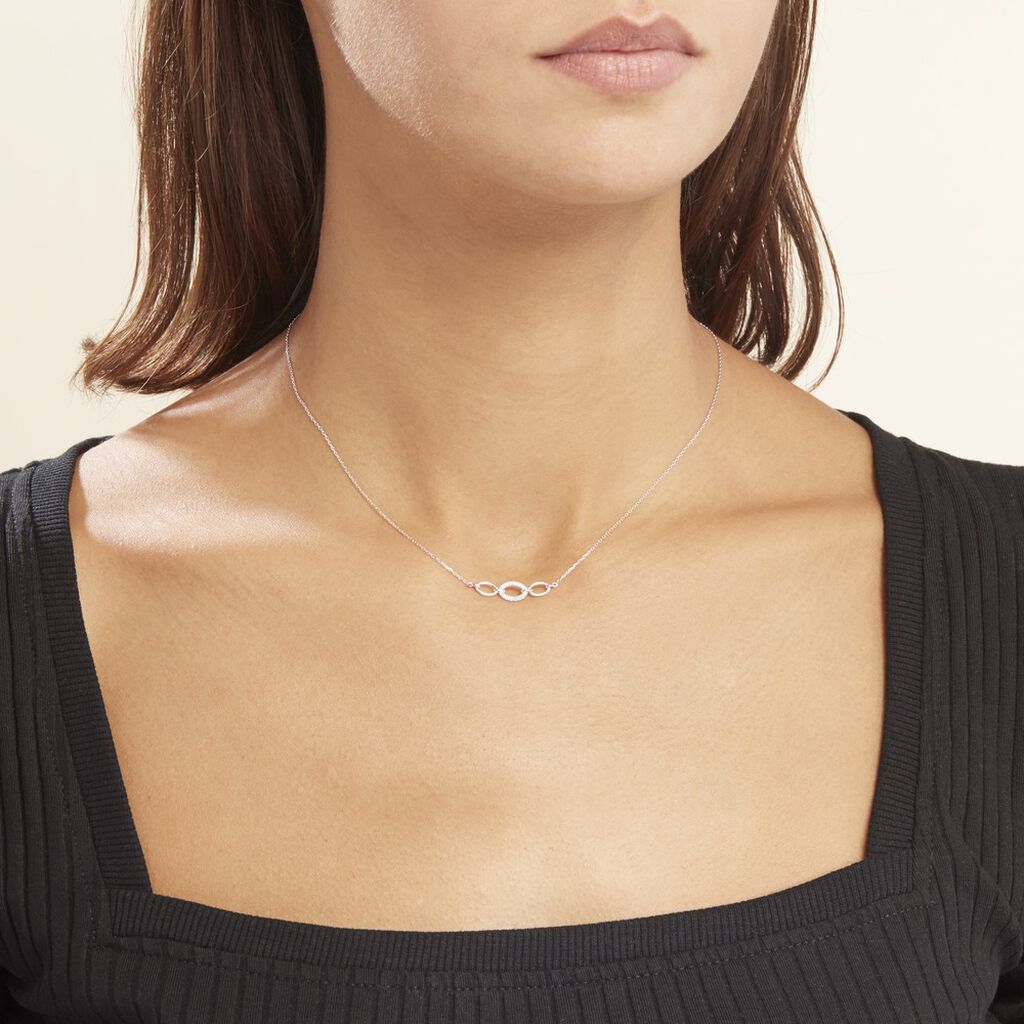 Collier Or Blanc Isebella Diamants