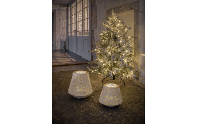 STT LED Laterne »Nova flake« Warmweiss
