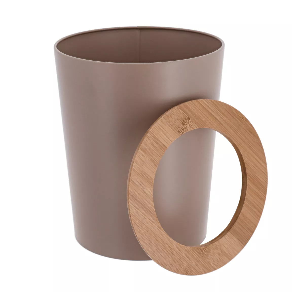 Poubelle salle de bain 5L Purebamboo Cappuccino