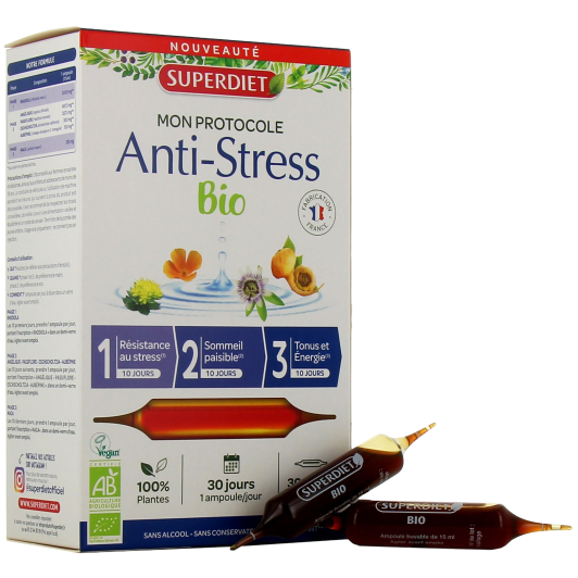 Super Diet Protocole anti stress bio - Complément alimentaire
