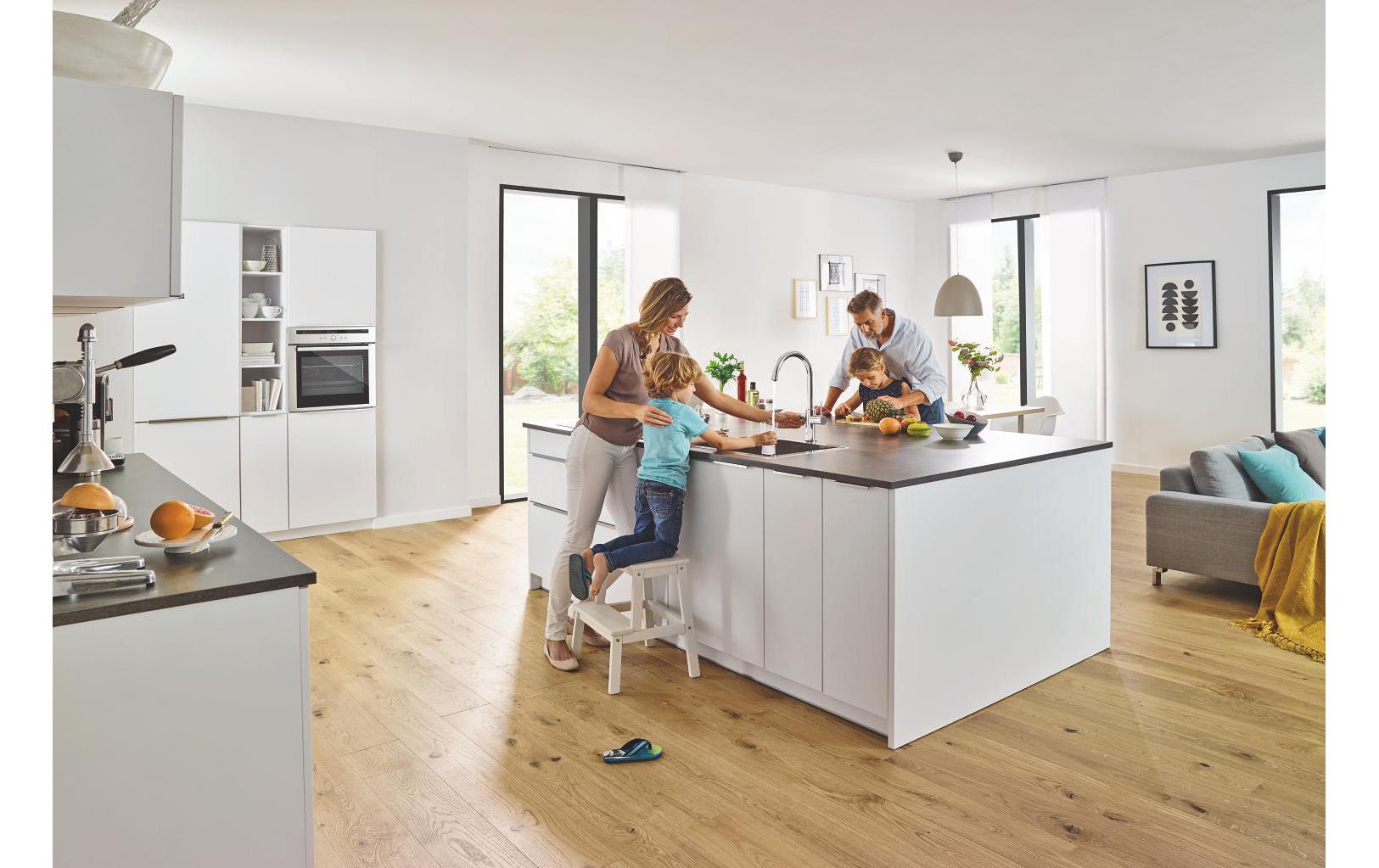Küchenarmatur Blue Home C-Auslauf, Starter Kit, Chrom<br>Die frischste Wasserquellen