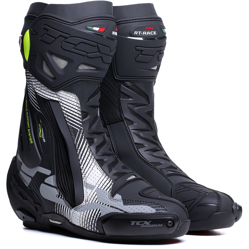 TCX - Bottes RT-Race Pro Air Noir / Blanc / Gris