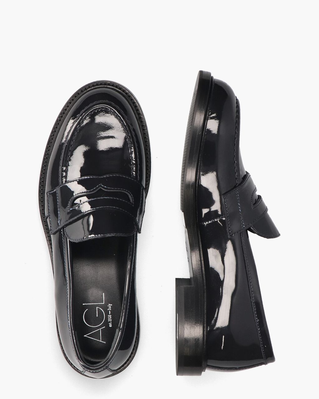 AGL New College Donkerblauw Damesloafers