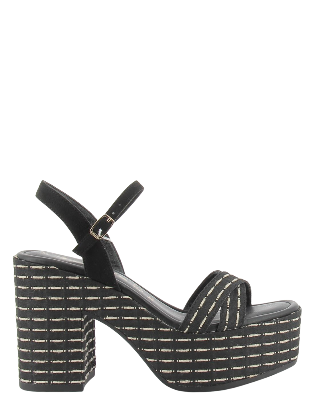 tamaris Sandales compensées à talon femme 28034-30 046 cuir noir
