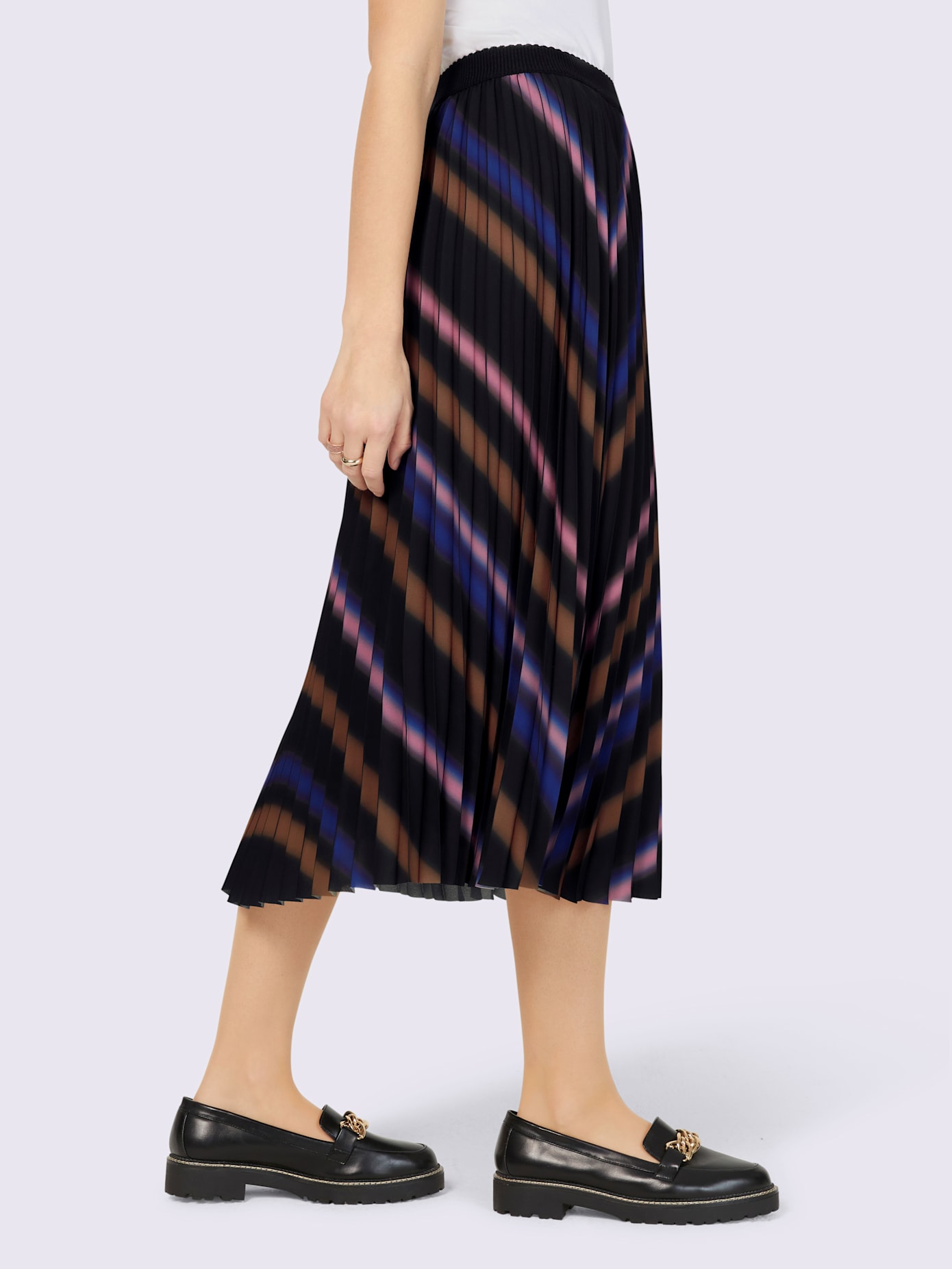 Jupe plissée doublure 100% viscose