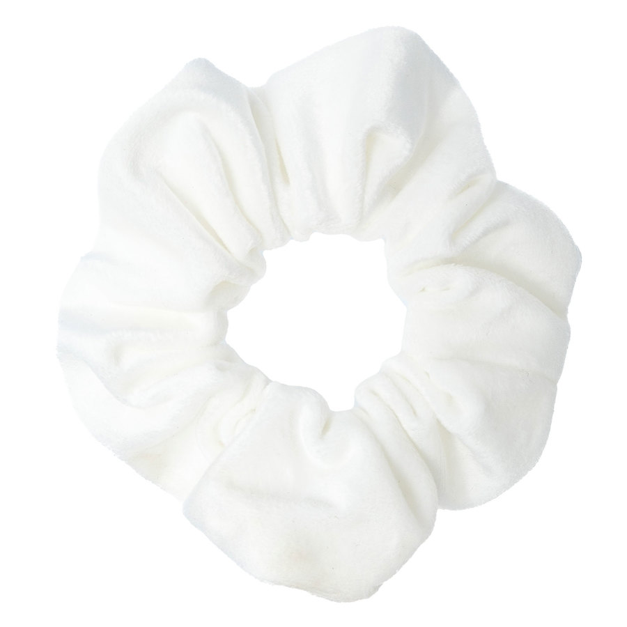 DARK Velvet Scrunchie White