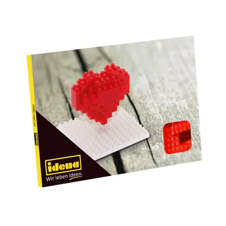 Idena Minibaustein Postkarte Herz