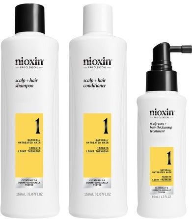 Nioxin - System 1 - Cosmetische Set - 3 st - Voor Fijn Haar - Haarverzorging