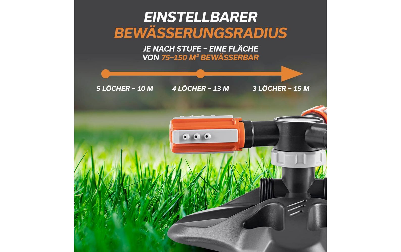 360°-Gartensprinkler - 2er-SetRotierender Wassersprenger Set