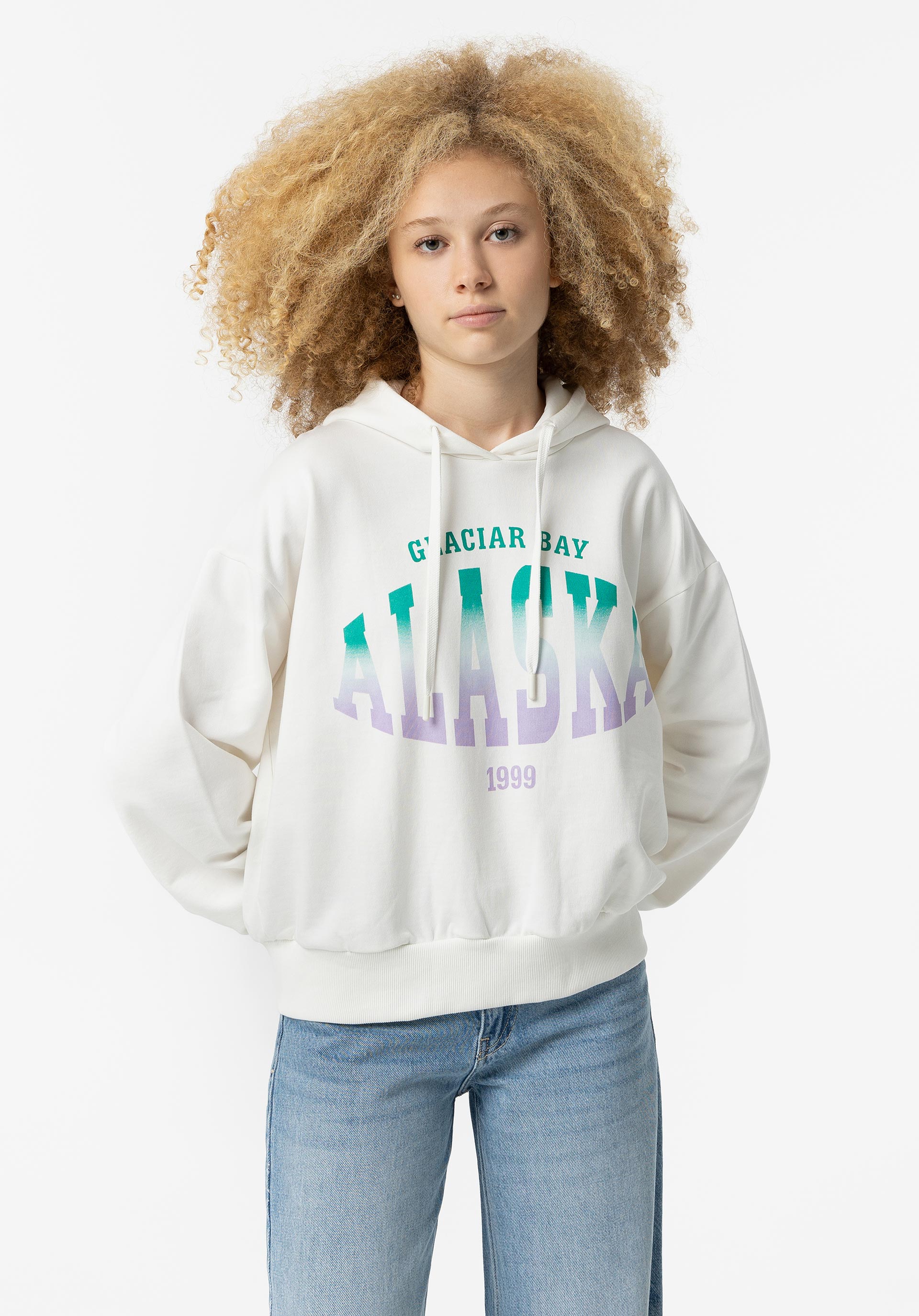 Hoodie com Estampado Frontal