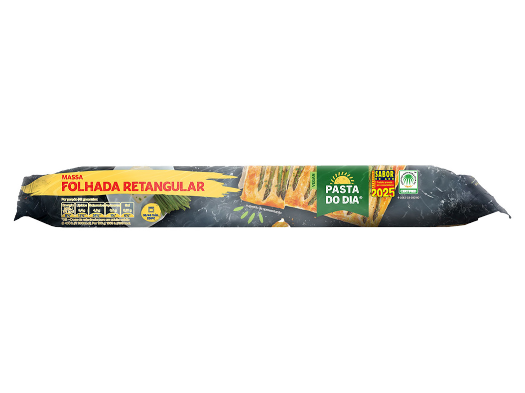 MASSA FOLHADA RETANGULAR PASTA DO DIA 250G