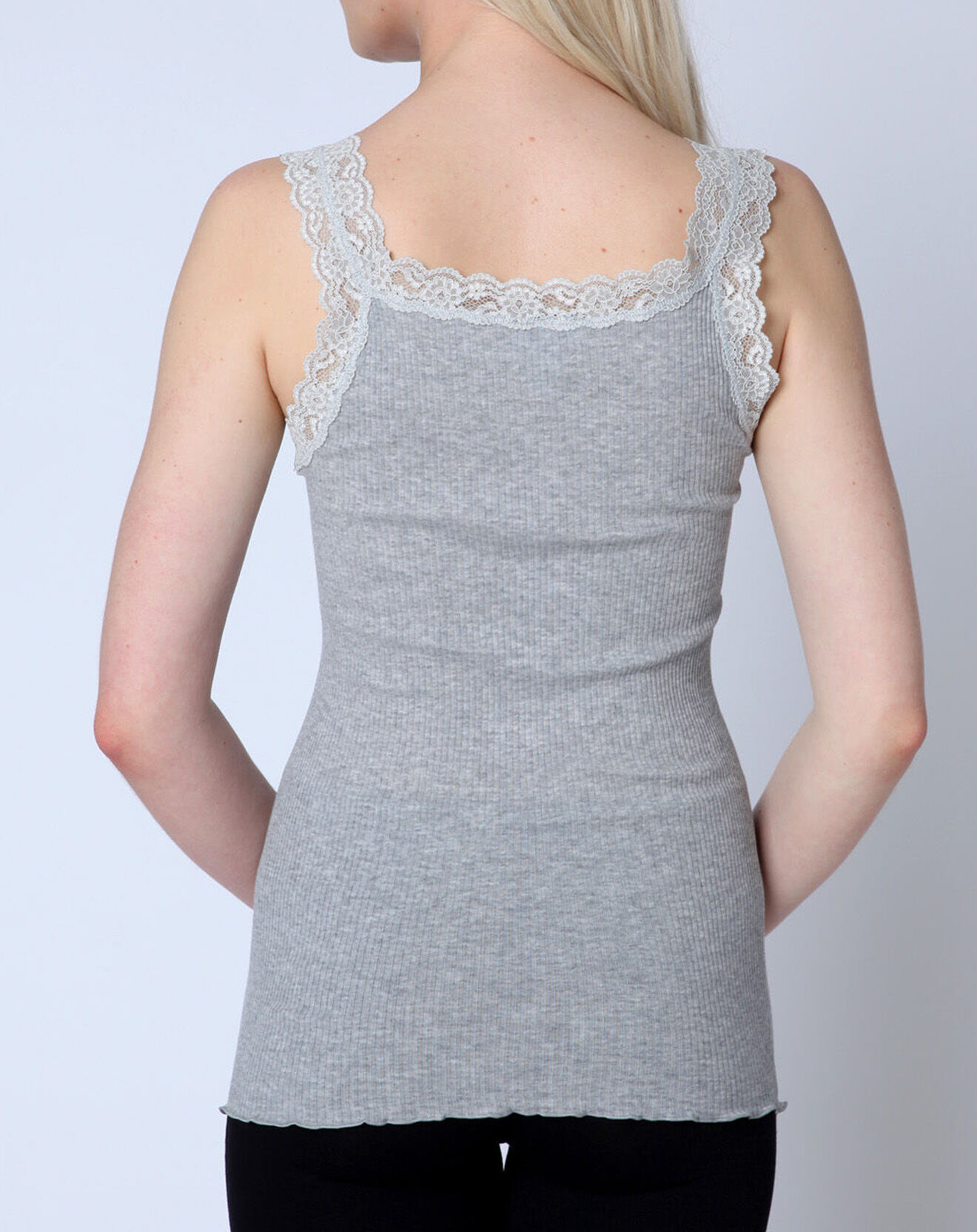 Mare Top en Coton dentelle gris