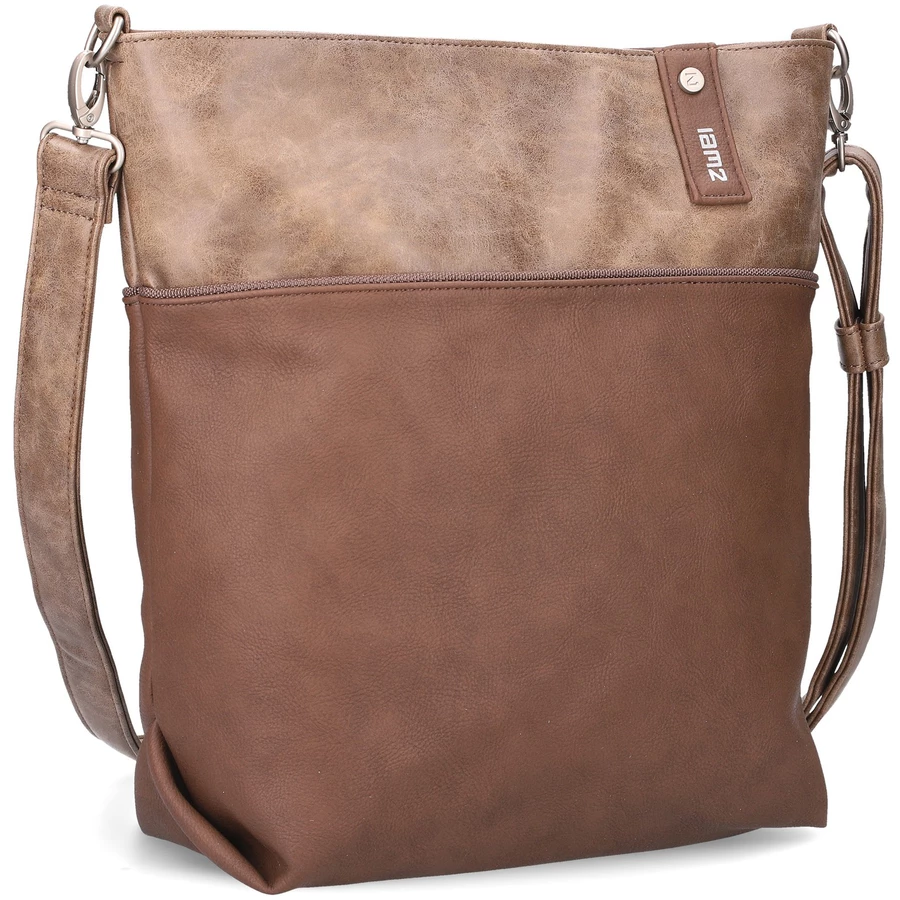 zwei Jana J12 - Schultertasche 33 cm wood