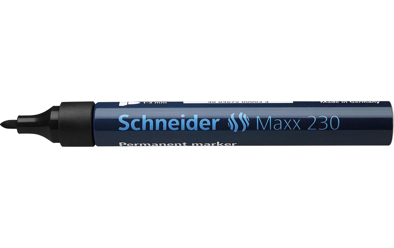 Permanent-Marker Maxx 230 SchwarzPermanentmarker mit Rundspitze in Schwarz