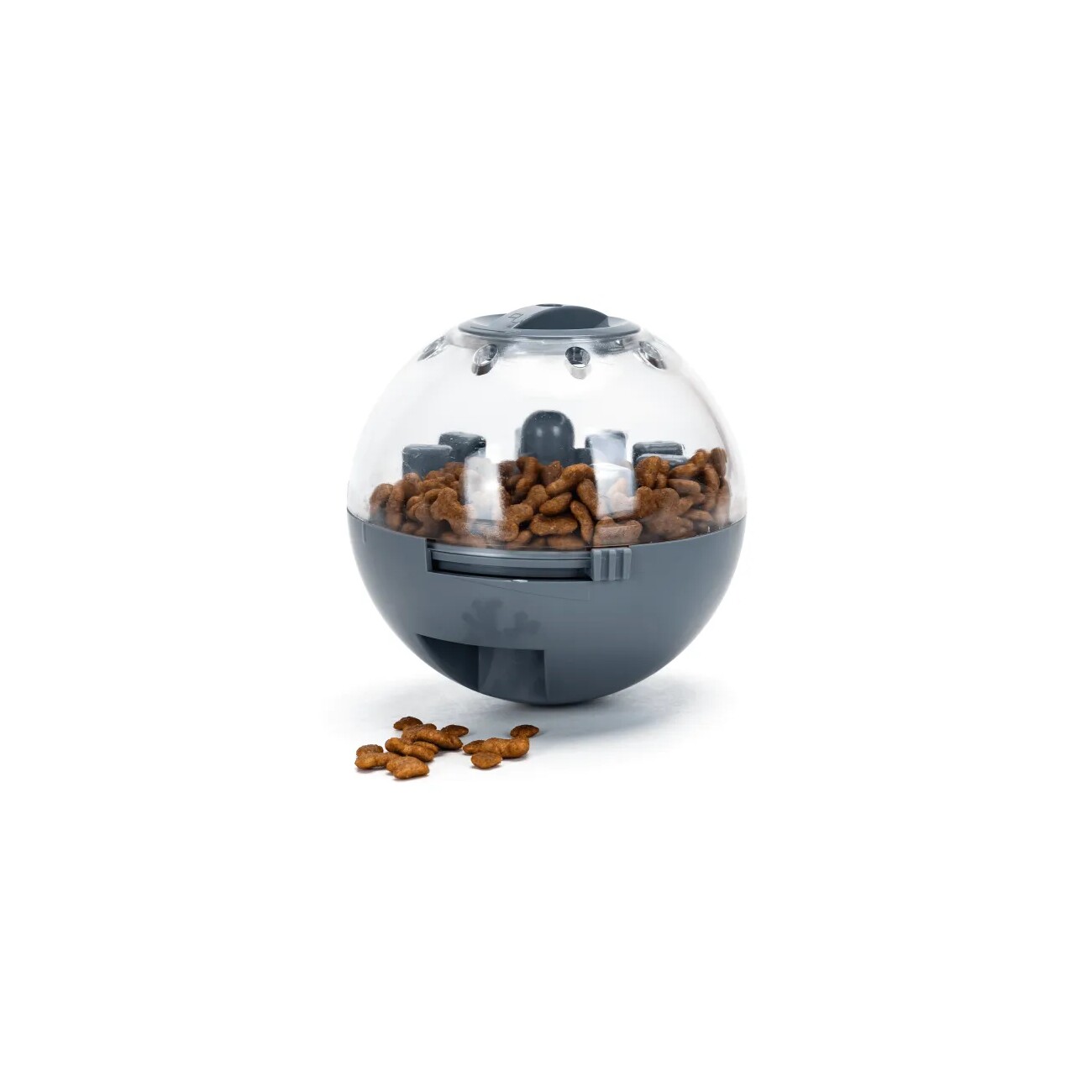 nobleza – Spielzeugball für Hundeleckerlis, 11 cm, Grau
