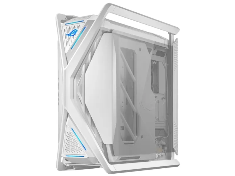 ASUS ROG Hyperion GR701 - FT gaming - udvidet ATX - sidepanel med vindue (hærdet glas) - ingen strømforsyning - hvid - USB/Lyd