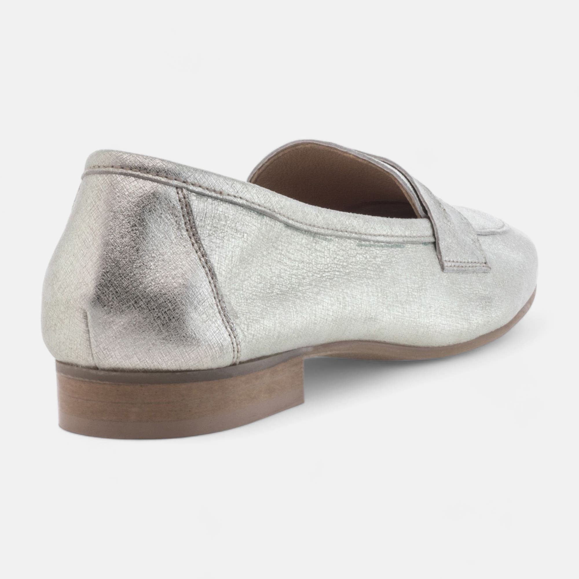 Mocassins Femme en cuir or