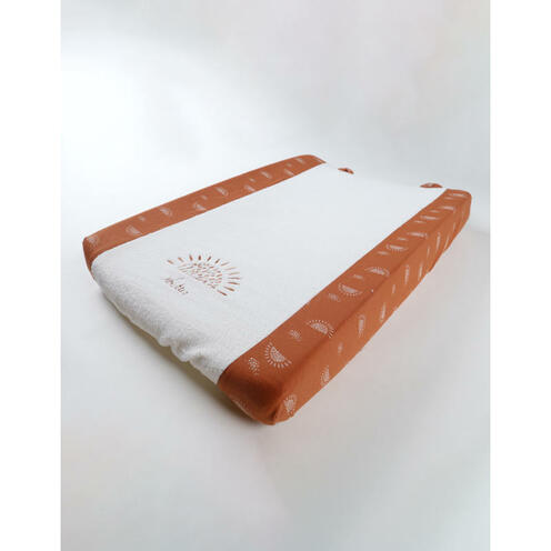 Matelas à langer soleil 45 cm X 67 cm + housse éponge Babou & Kendi - NOUKIE 'S
