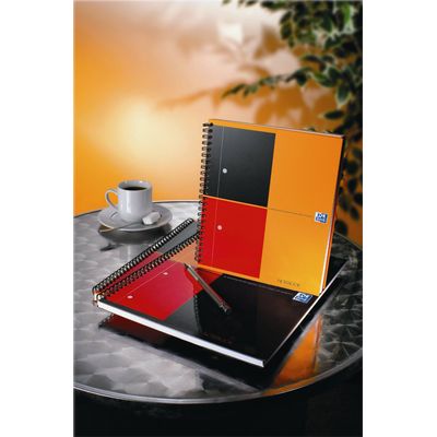 Oxford Notebook - Cahier à spirale A4 (21x29,7 cm) - 160 pages - petits carreaux (5x5 mm) - perforé
