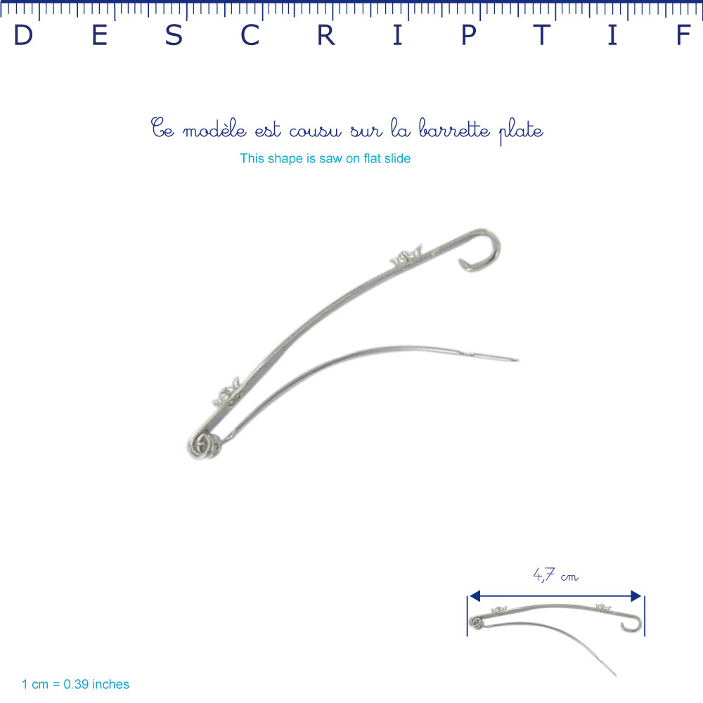Barrette Petit Noeud Coquelicot