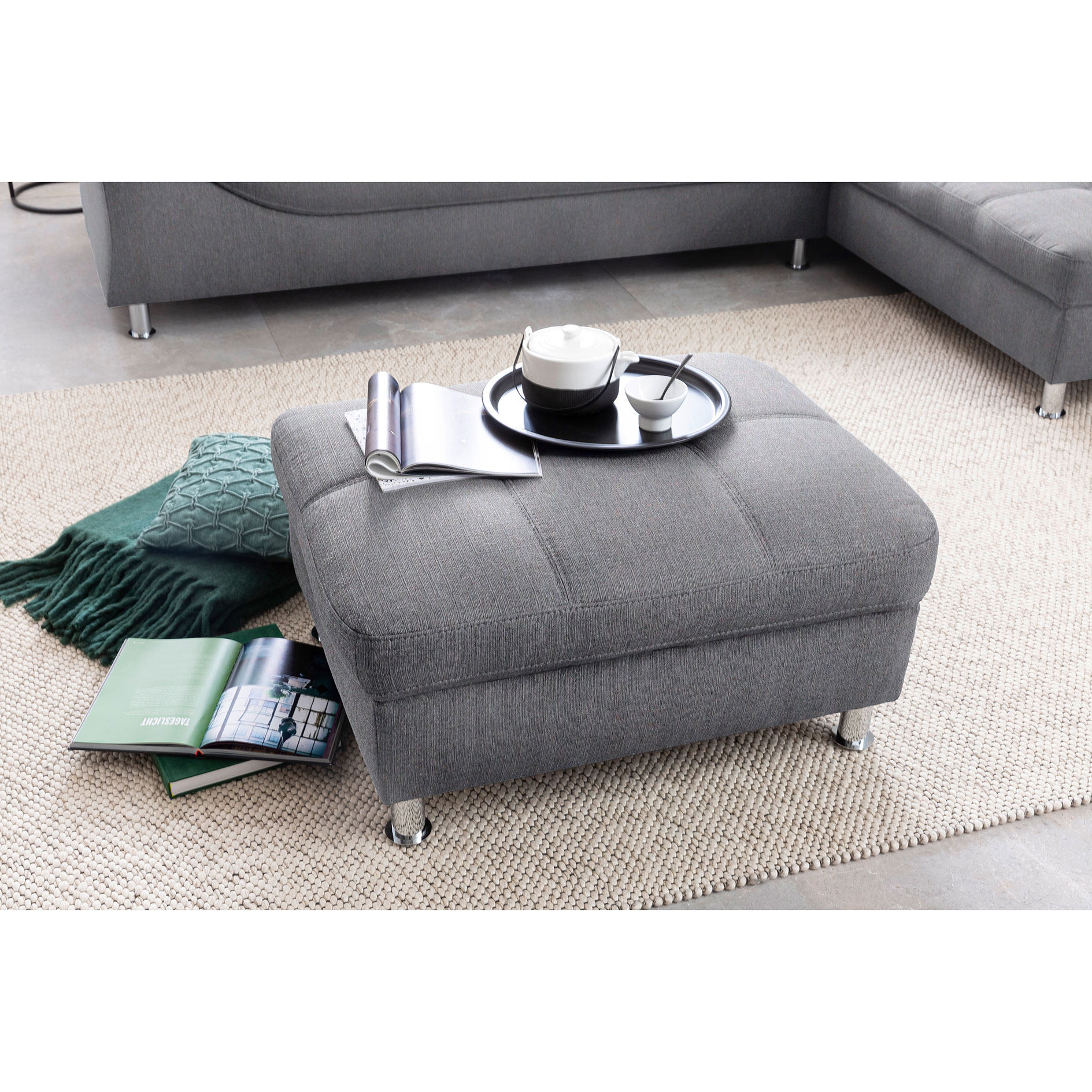 Hocker - lightgrey - Webstoff