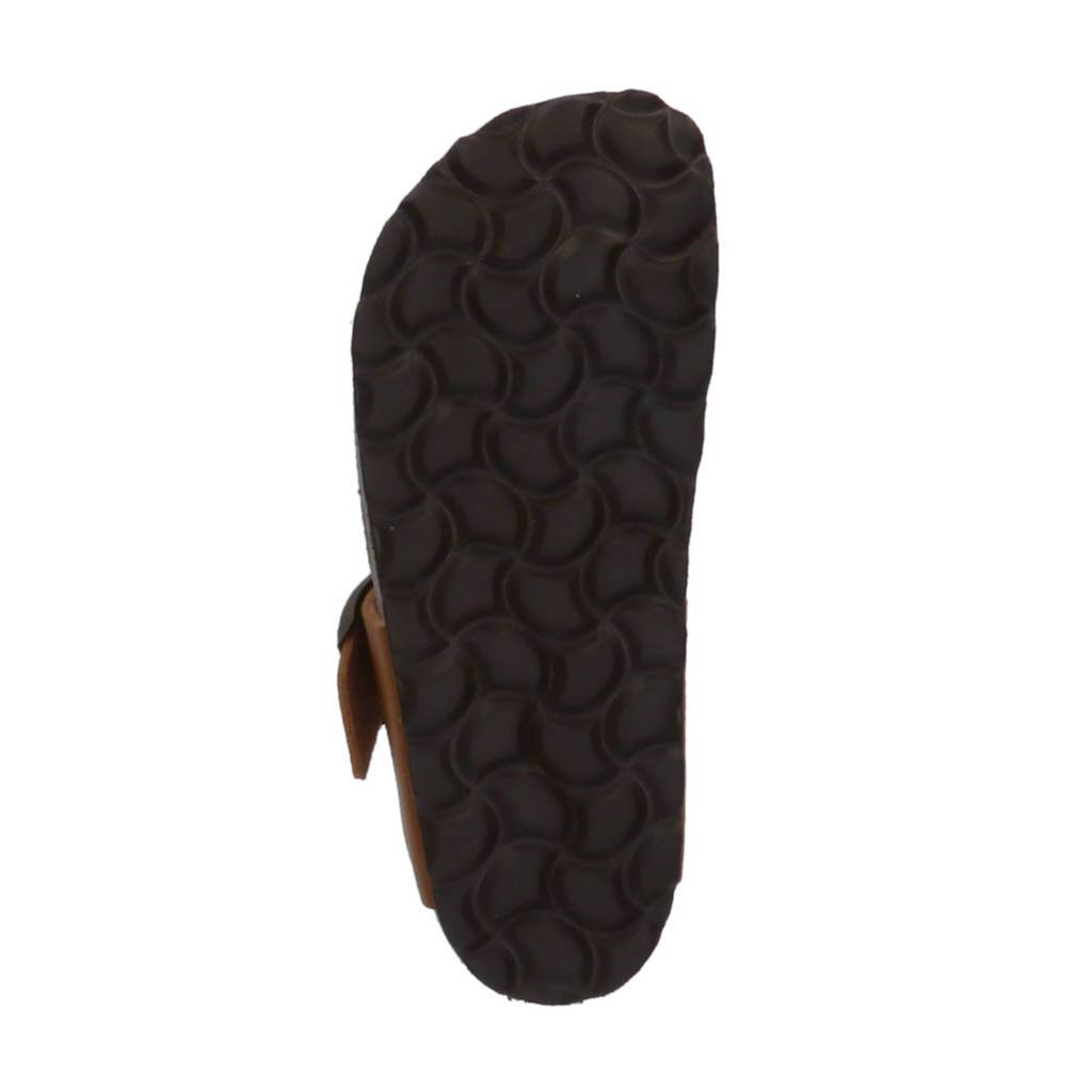 Kipling Juan 4leren teenslippers cognac