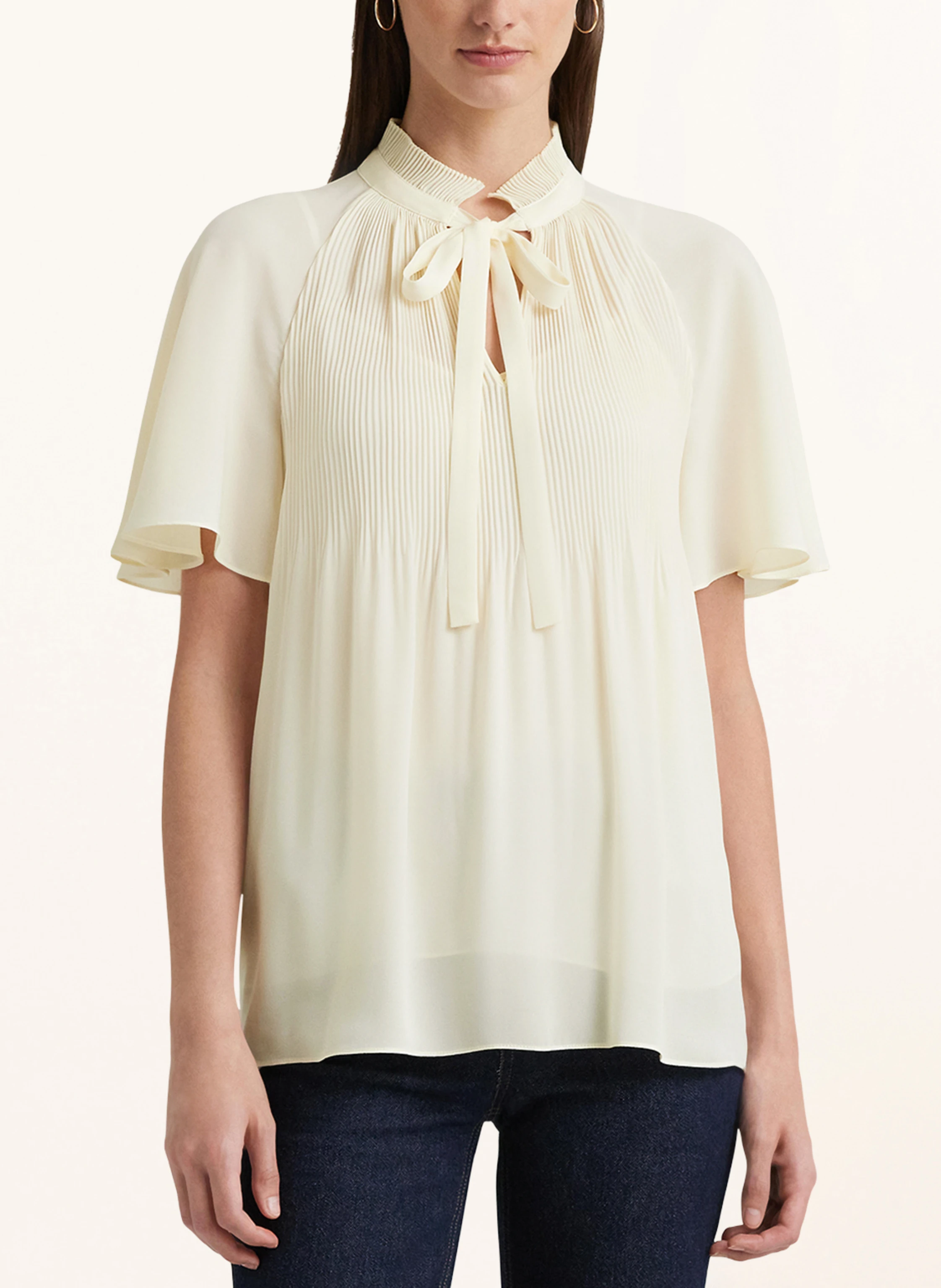 LAUREN RALPH LAUREN Blusenshirt mit Plissees