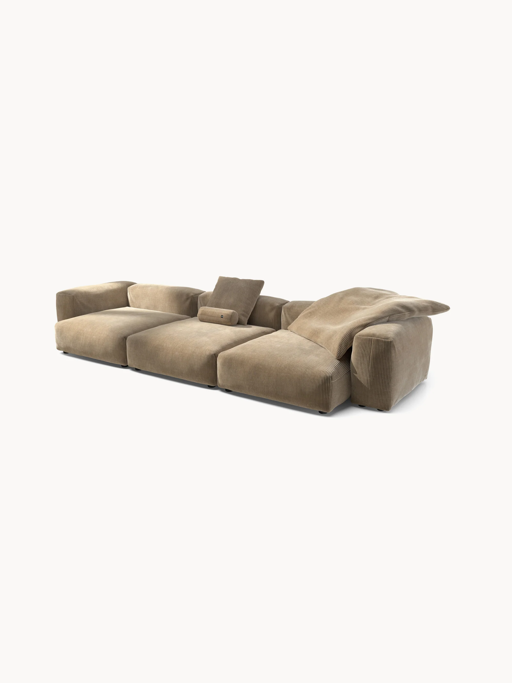 Modulaire bank Vetsak (4-zits) van ribfluweel