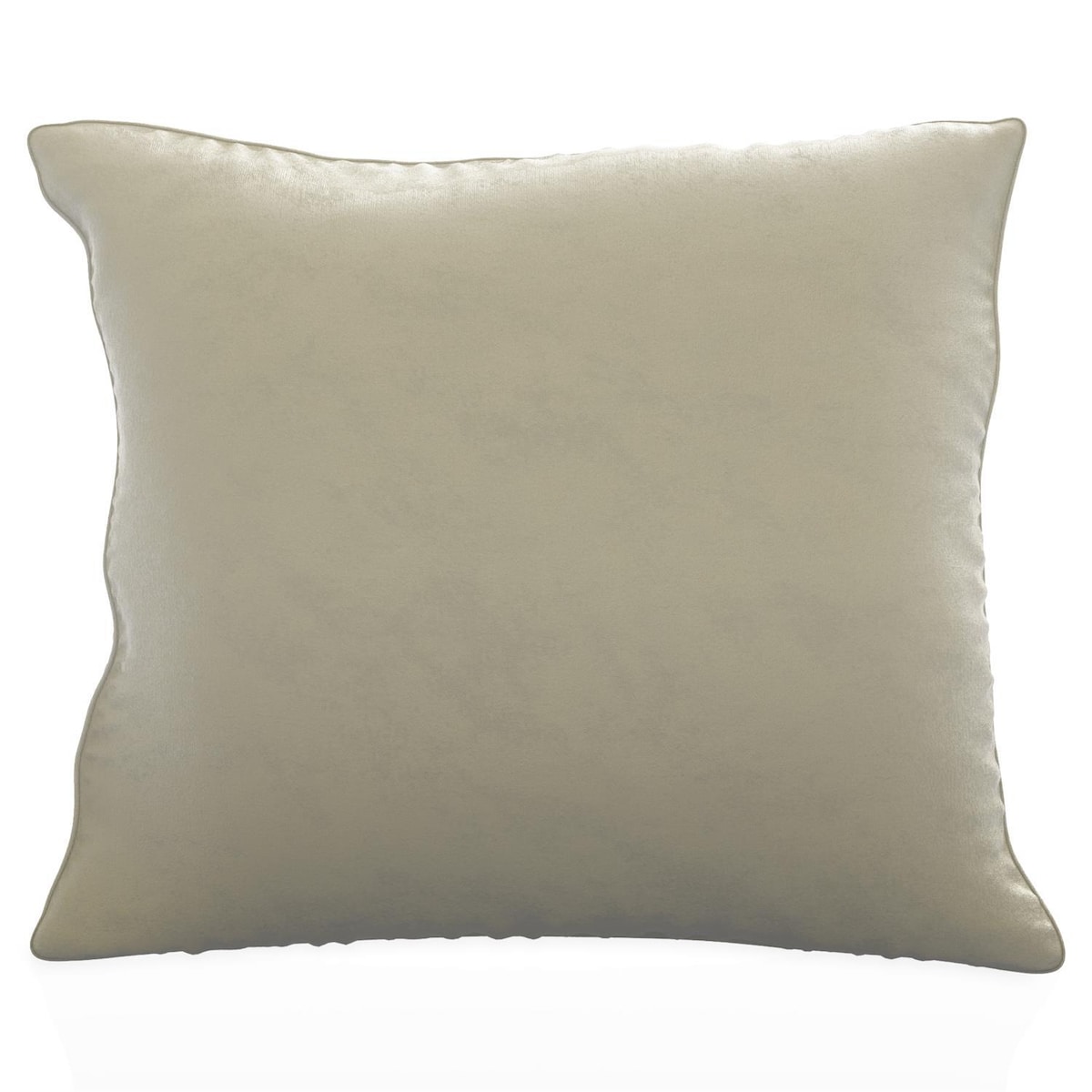 Putetrekk 40x40 cm dekorativ i fløyel (beige)