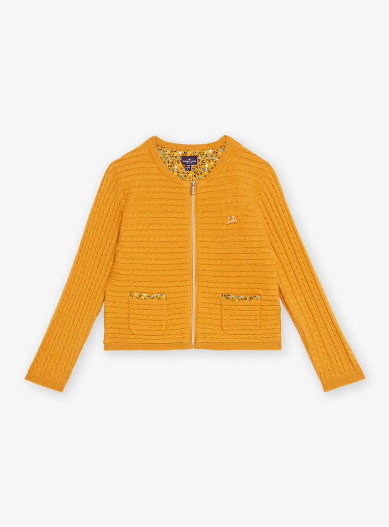 Gilet à manches longues jaune