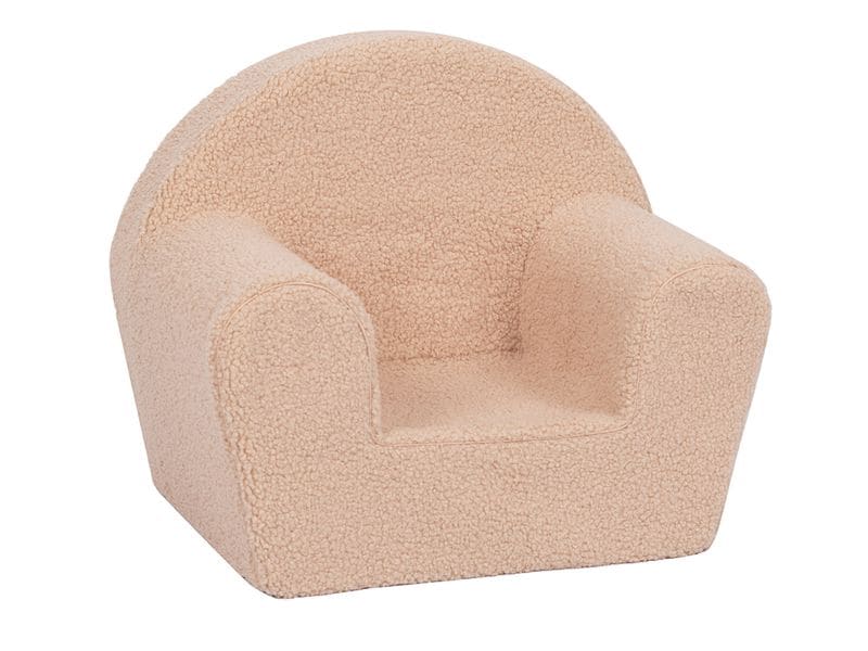 Knorrtoys Kindersessel «Soft plush beige» Bequemer Sessel für Kinder