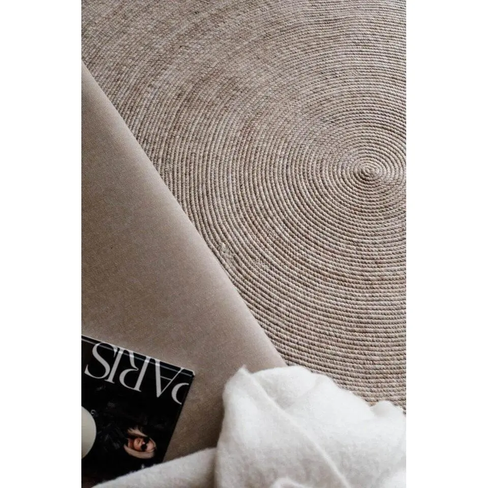 Interieur05 rond vloerkleed Gapo beige - 250 x 250 cm