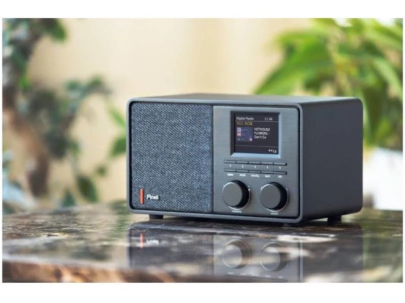 Pinell DAB  Radio Supersound 201 W Schwarz Digitalradio mit DAB , FM, Internetradio, Bluetooth 5.0 und Spotify Connect