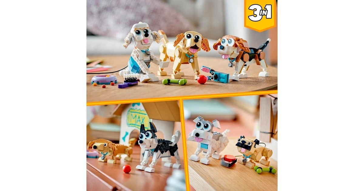 LEGOCreator 3-in-1 - Schattige honden Constructiespeelgoed  (31137)