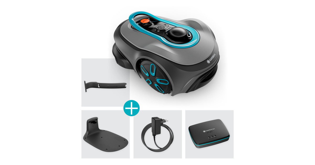 GARDENARobotmaaier smart SILENO free 800 m²  (Zwart)