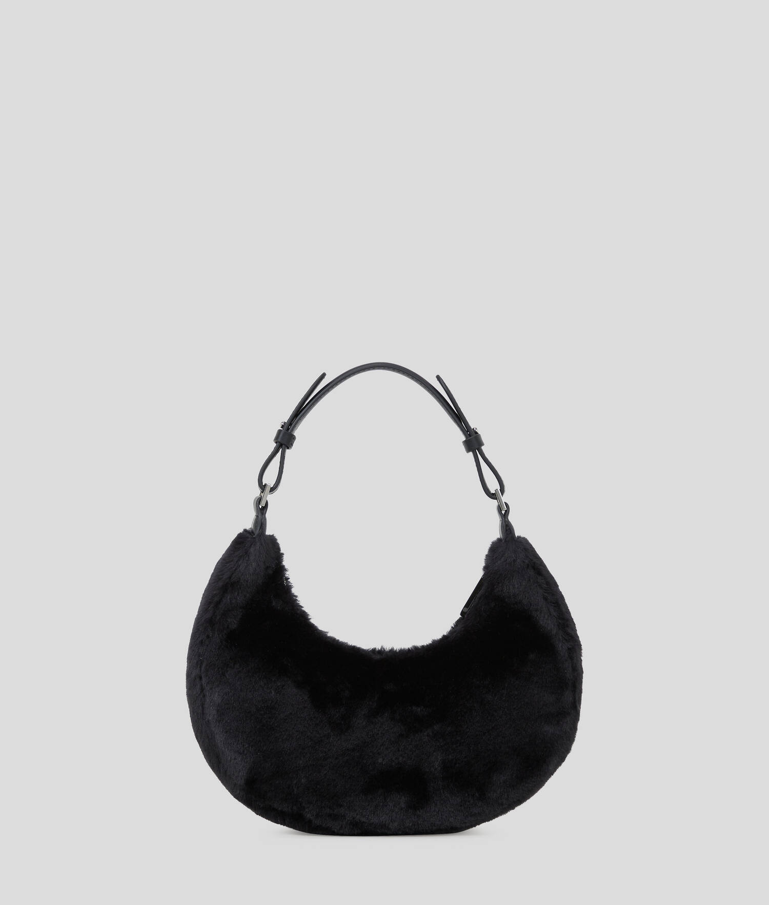 SAC PORTÉ ÉPAULE DEMI-LUNE EN FAUSSE FOURRURE KLJ