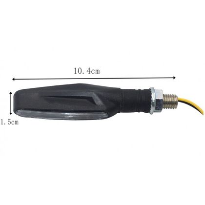 Clignotant Brazoline FURTIF ECO LED SEQUENTIEL (La paire) Universel - Noir