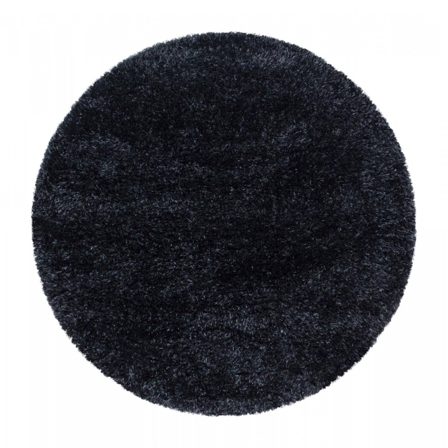 Runde Einfarbig Hochflor Teppich, Flauschiger Langflor Shaggy Teppich