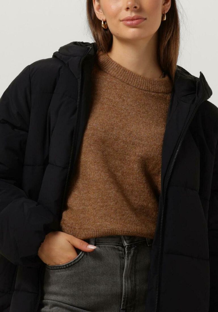 SELECTED FEMME zwarte selected femme gewatteerde jas slfjanina long puffer coat