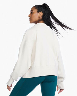 2XU Form Wide Hem Crew Genser, Off White