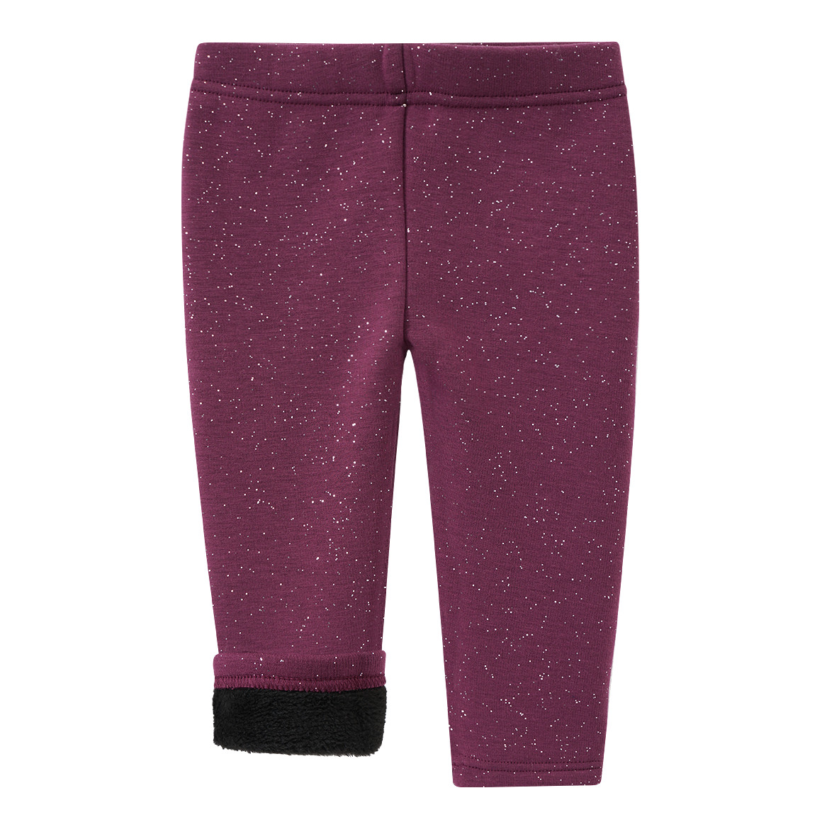 Topomini Baby Thermo-Leggings mit Glitzer bordeaux