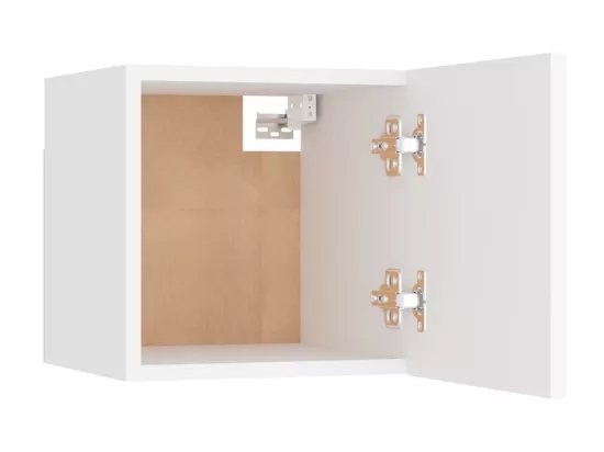 Tables de chevet suspendu 2 pcs Blanc 30,5x30x30
