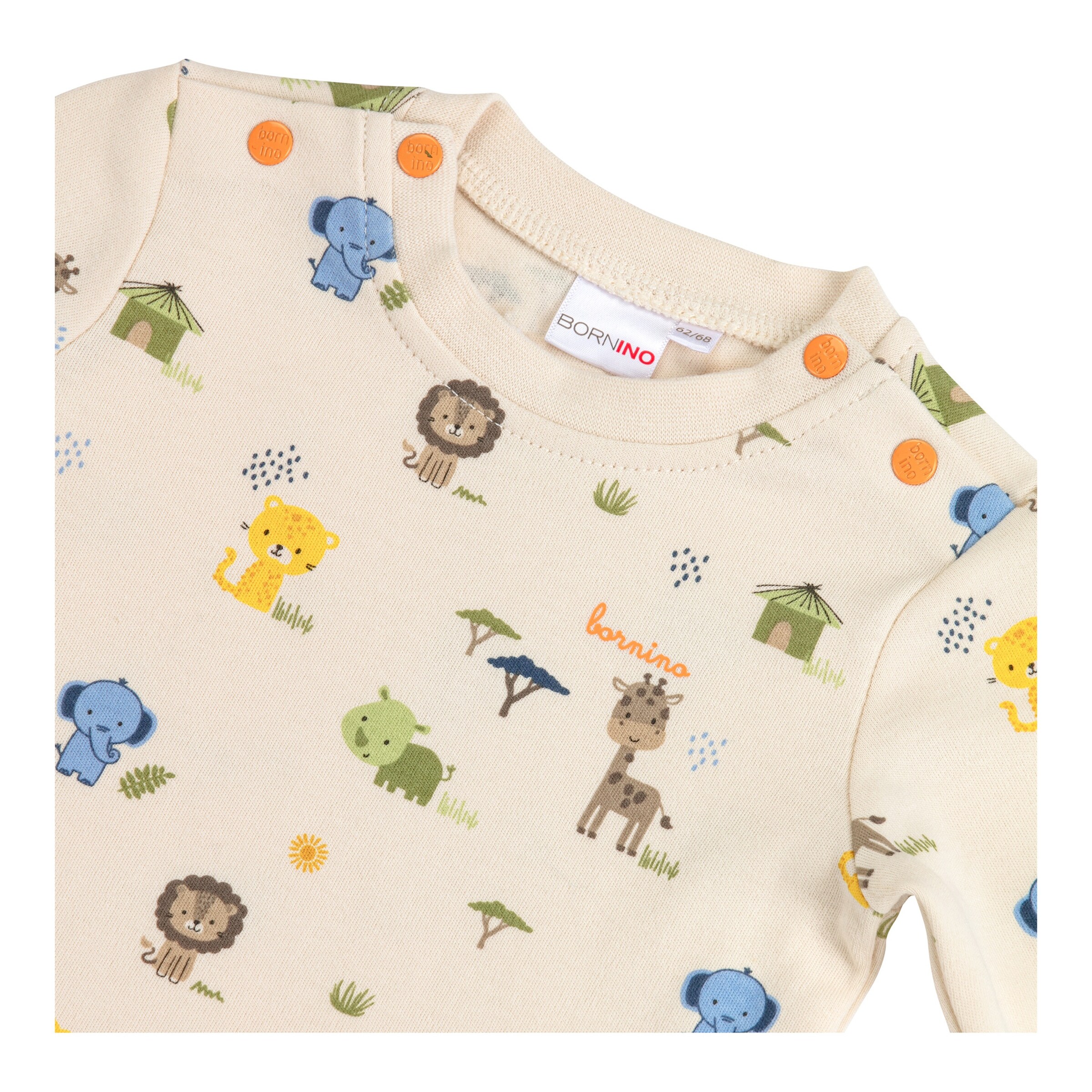 Bornino - Lieblinge 2-tlg. Set Latzhose und Shirt langarm blau/natur